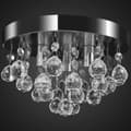 Miniatyrbillede 3 af 6: Lamper - Living lysekrone krystaldesign plexiglas krom