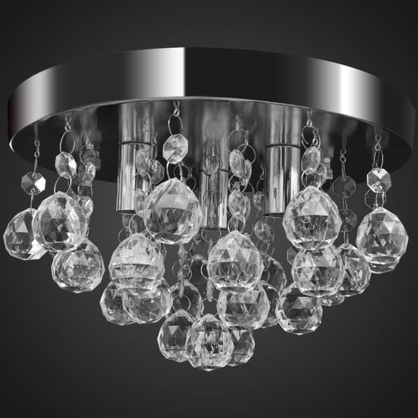 Lamper - Living lysekrone krystaldesign plexiglas krom