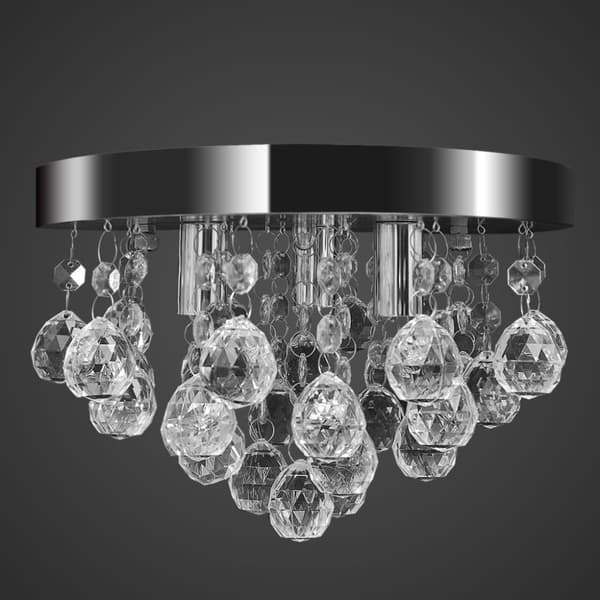 Lamper - Living lysekrone krystaldesign plexiglas krom