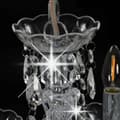 Miniatyrbild 6 av 8: Lampor - Living Takkrona med kristallpärlor silver rund 5 x E14