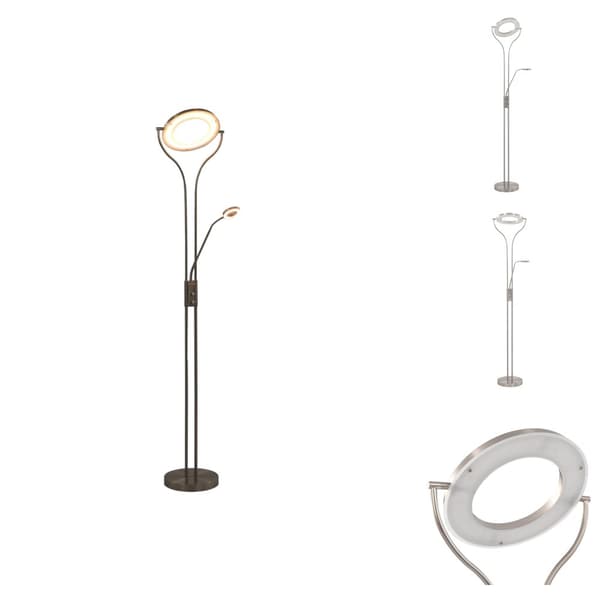 Lampor - Living Golvlampa 18 W silver 180 cm dimbar