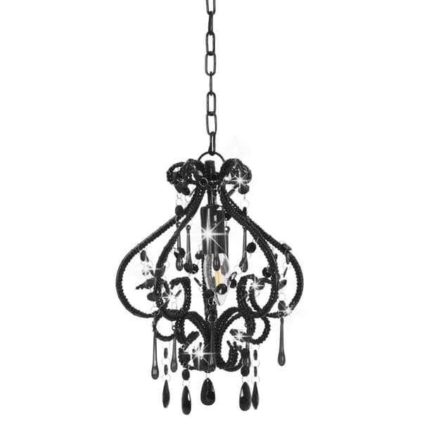 Taklampa med pärlor svart rund E14 - Taklampa - Taklampor - Home & Living