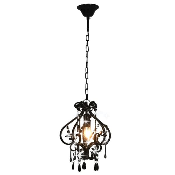 Taklampa med pärlor svart rund E14 - Taklampa - Taklampor - Home & Living