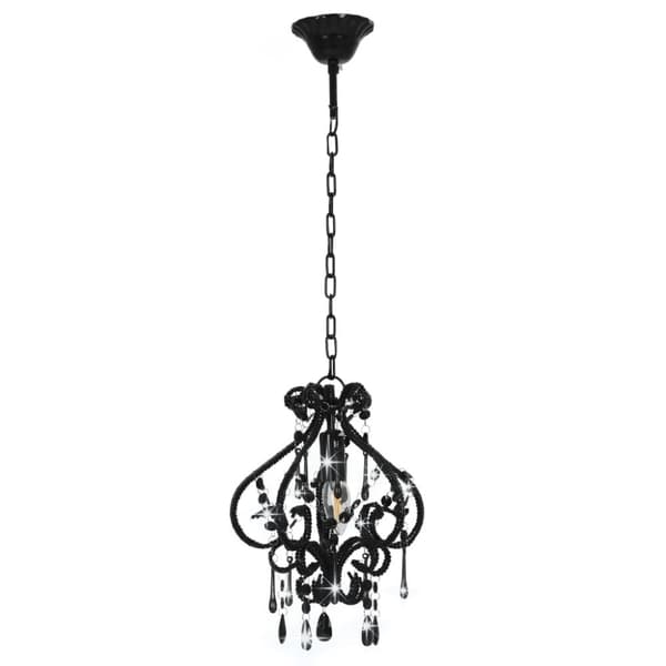 Taklampa med pärlor svart rund E14 - Taklampa - Taklampor - Home & Living