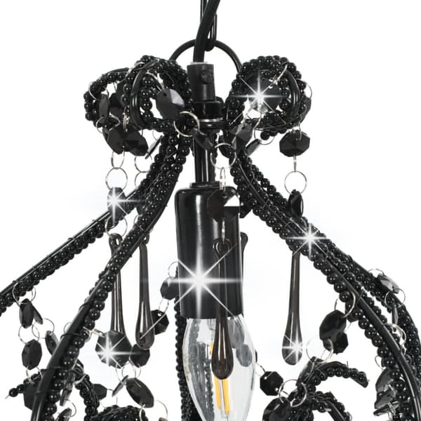 Taklampa med pärlor svart rund E14 - Taklampa - Taklampor - Home & Living