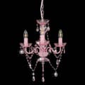 Miniatyrbillede 4 af 8: Lysekrone med perler rund 3 x E14 pink - Lysekrone - Lysekroner - Home & Living