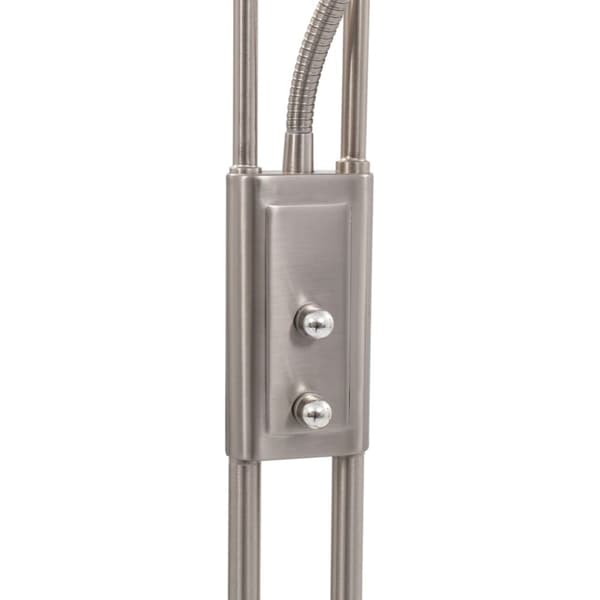 Gulvlampe 18 W dæmpbar 180 cm sølvfarvet - Standerlampe - Standerlamper - Home & Living