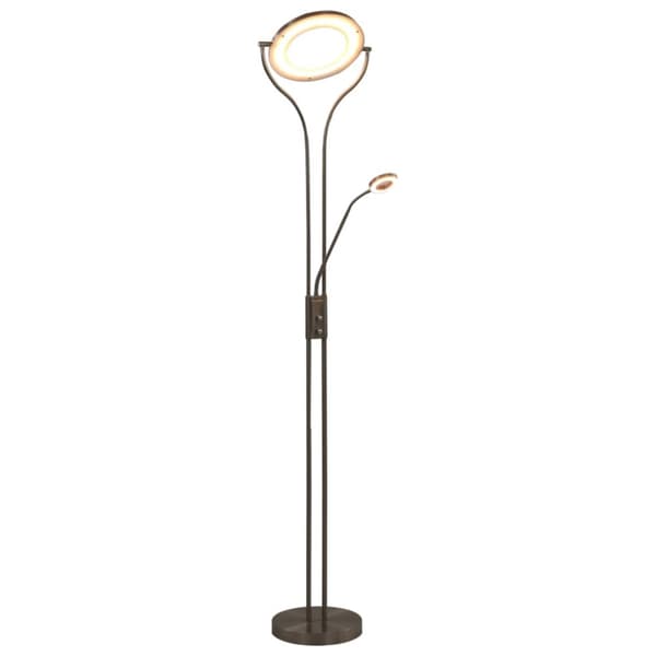 Gulvlampe 18 W dæmpbar 180 cm sølvfarvet - Standerlampe - Standerlamper - Home & Living