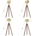 Miniatyrbillede 1 af 11: Gulvlampe med trefod 97 cm massivt mangotræ - Gulvlampe - Gulvlamper - Home & Living