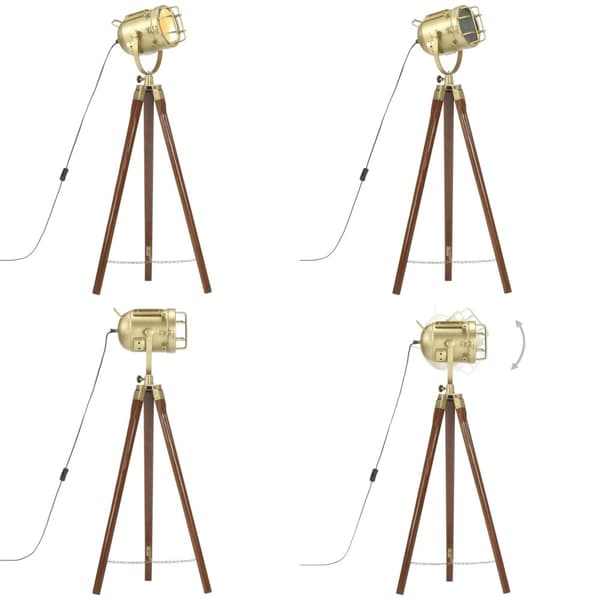 Golvlampa massivt mangoträ 97 cm - Golvlampa - Golvlampor - Home & Living