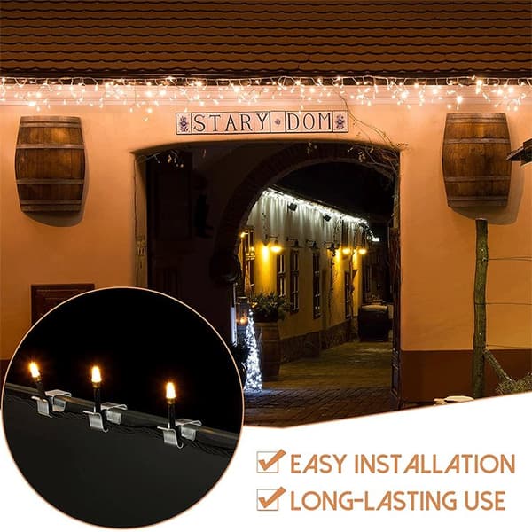 INF Mini Outdoor String Light Clips 50-Pak
