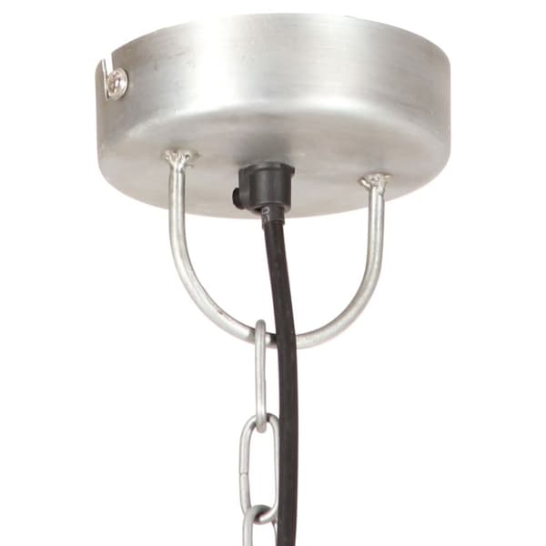 industriel hængelampe 25 W rund 32 cm E27 sølvfarvet