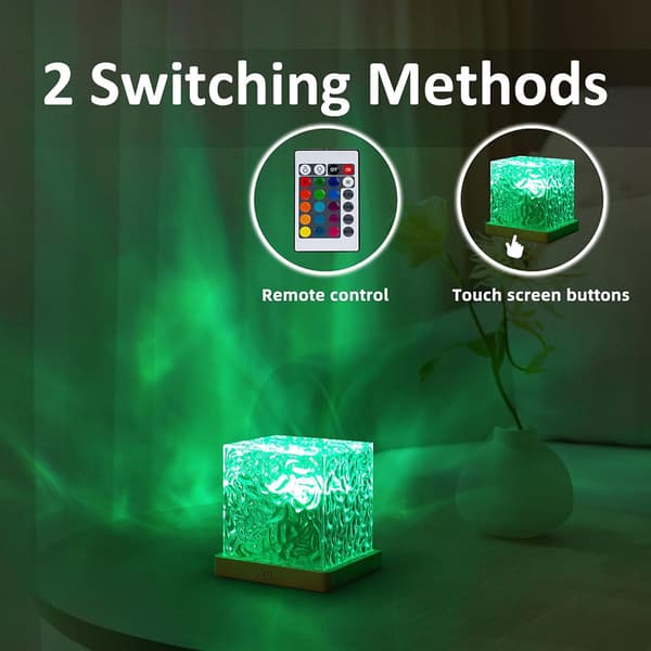 RGB-bordlampe med fjernbetjening