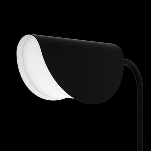 Maytoni Mollis Modern svart bordslampa, Akrylskärm