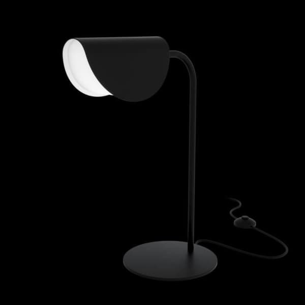 Maytoni Mollis Modern svart bordslampa, Akrylskärm