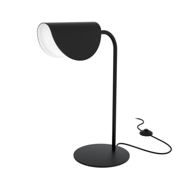 Maytoni Mollis Modern svart bordslampa, Akrylskärm