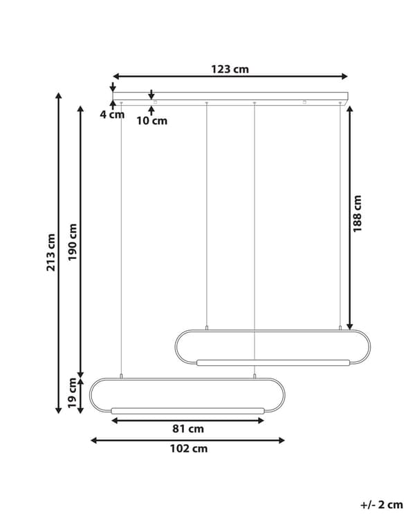 Pendellampe Svart Lys Tre Metall 2 Integrerte LED Lys Nyhet Unik Skjerm Hengende Moderne Belysning