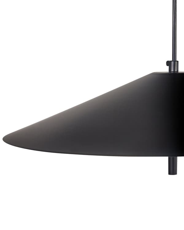 Gulvlampe Svart Metall Rund Base Konisk Skjerm Vippbar Base LED Omgivelseslys Stue Belysning