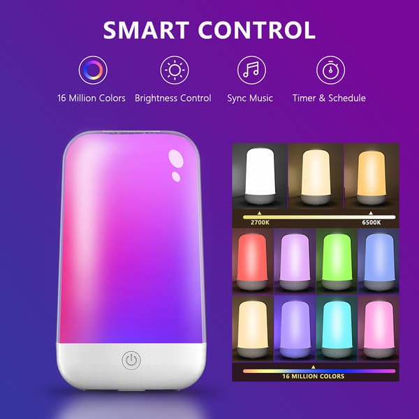Smart Bordlampa med touchkontroll