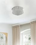 Miniatyrbilde 4 av 7: Lysekrone Sølv Metall Aluminium stenger Krom Finish Belysning Stue Moderne stil