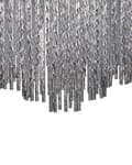 Miniatyrbilde 6 av 7: Lysekrone Sølv Metall Aluminium stenger Krom Finish Belysning Stue Moderne stil