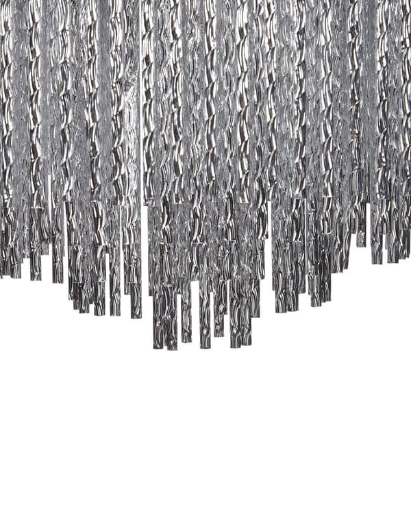 Lysekrone Sølv Metall Aluminium stenger Krom Finish Belysning Stue Moderne stil