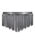 Miniatyrbilde 1 av 7: Lysekrone Sølv Metall Aluminium stenger Krom Finish Belysning Stue Moderne stil
