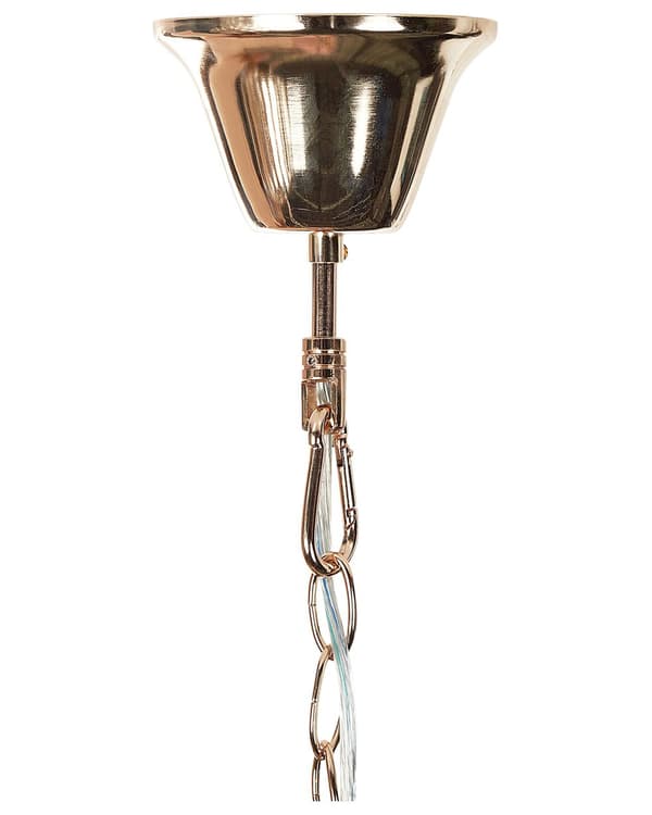 Lysekrone Gull Metall ⌀ 40 cm Pendellampe Lampe Glasskrystall Glamour stil