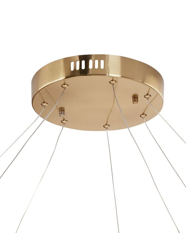 Lysekrone Gull Aluminium Pendellampe med LED-belysning Stue Moderne stil