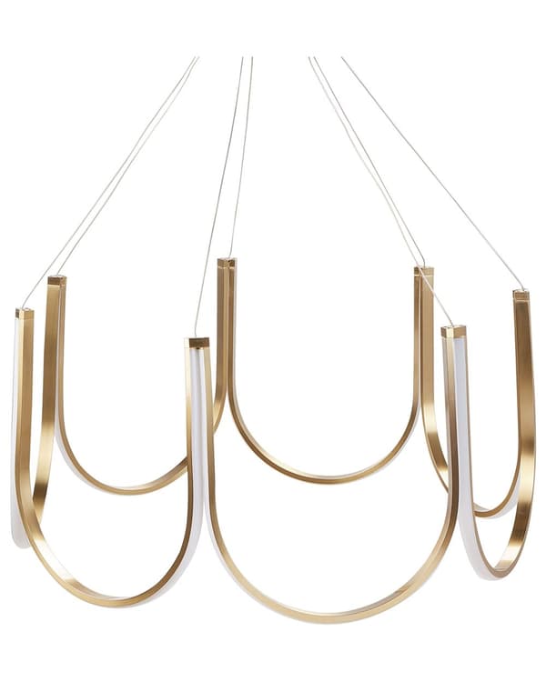 Lysekrone Gull Aluminium Pendellampe med LED-belysning Stue Moderne stil