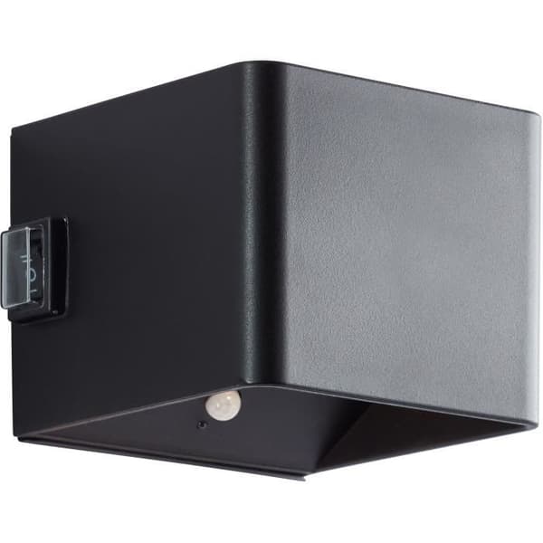 Magnetisk utomhusvägglampa - ISEO - BRILLIANT - Uppladdningsbar - Svart - LED - Sensor - 4W - 300lm - 3000K - USB