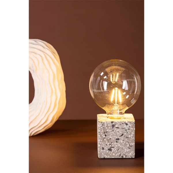 Rilche belysning bordlampe 9x9x9cm hvid.