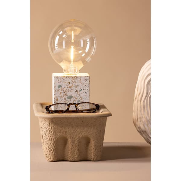 Rilche belysning bordslampa 9x9x9cm grå.