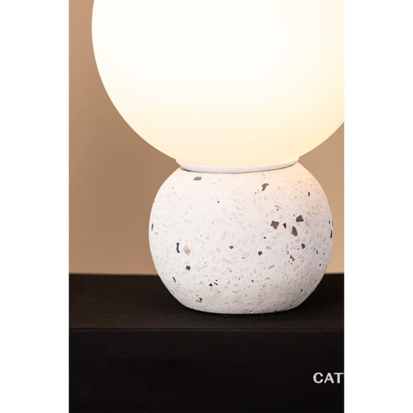 Metz belysning bordlampe 20x20x29cm hvid.