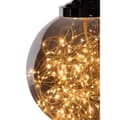 Miniatyrbild 2 av 5: Lemans belysning taklampa 30x30x40cm røgfarvet glas.