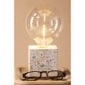 Miniatyrbilde 4 av 5: Rilche belysning bordlampe 9x9x9cm grå.