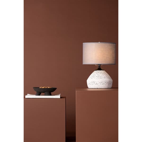 Sisteron belysning bordlampe 28x28x36cm hvit.