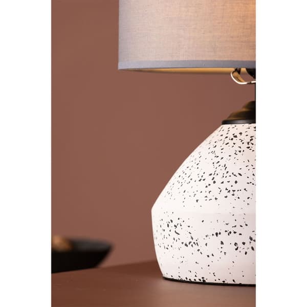 Sisteron belysning bordlampe 28x28x36cm hvit.