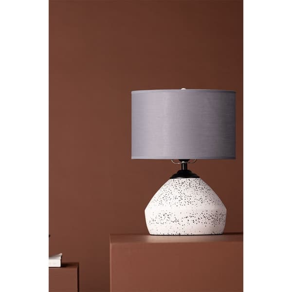 Sisteron belysning bordlampe 28x28x36cm hvit.
