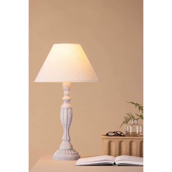 Caen belysning bordlampe 35x35x62cm beige.