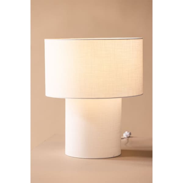 Globia belysning bordlampe 35x35x40cm hvit.