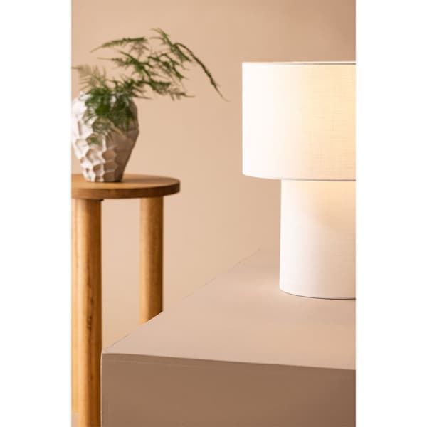 Globia belysning bordlampe 35x35x40cm hvit.