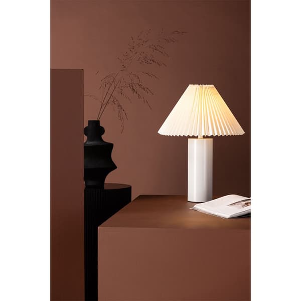 Largin belysning bordlampe 35x35x45cm lysegrå.