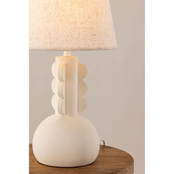 Mellerud belysning bordlampe 23x23x43cm beige.
