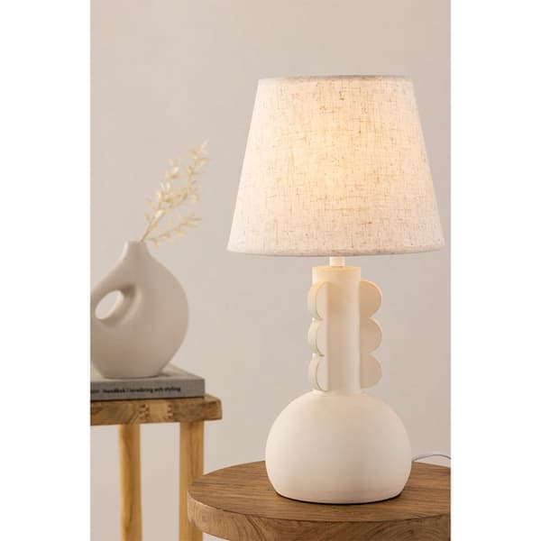 Mellerud belysning bordlampe 23x23x43cm beige.