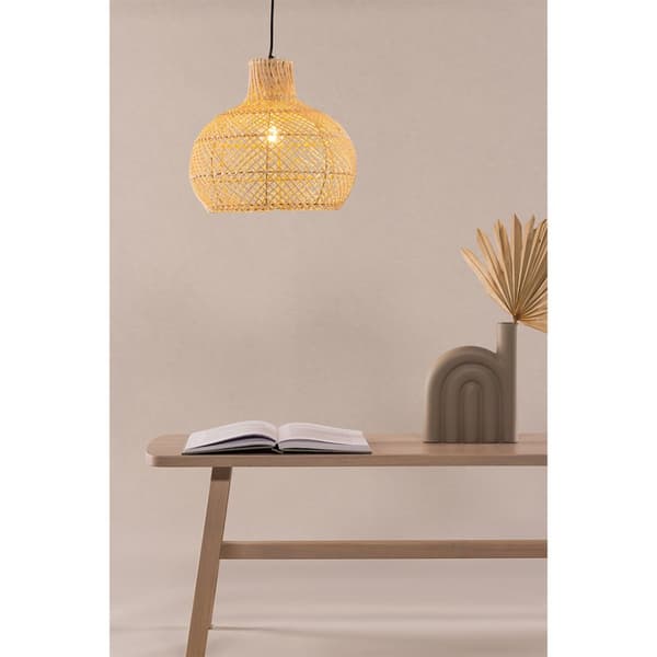 Varekil belysning pendel lys 35x35x30cm natur.