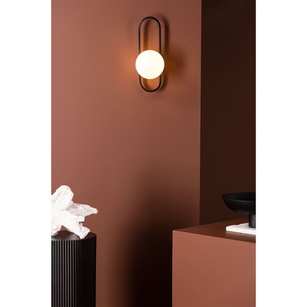 Alpes belysning vegglampe 15x19x40cm svart.
