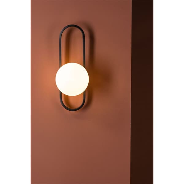 Alpes belysning vegglampe 15x19x40cm svart.