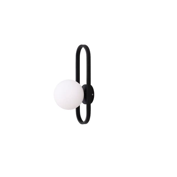 Alpes belysning vegglampe 15x19x40cm svart.
