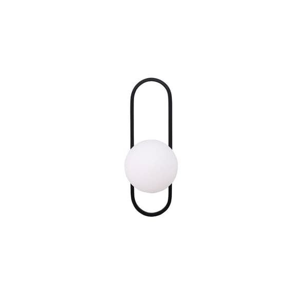 Alpes belysning vegglampe 15x19x40cm svart.